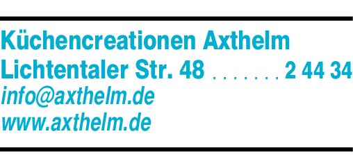 Anzeige Axthelm Küchencreationen