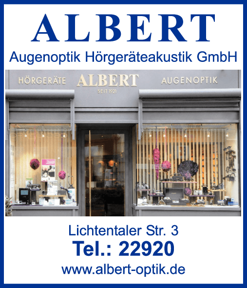 Anzeige Albert Augenoptik-Hörgeräteakustik GmbH