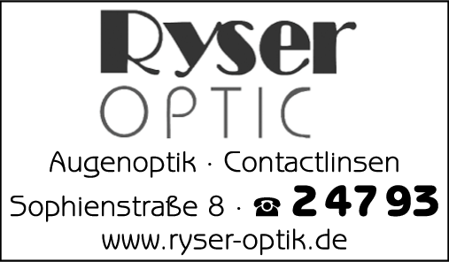 Anzeige Ryser Optic