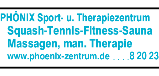 Anzeige Phönix Sport- und Therapiezentrum