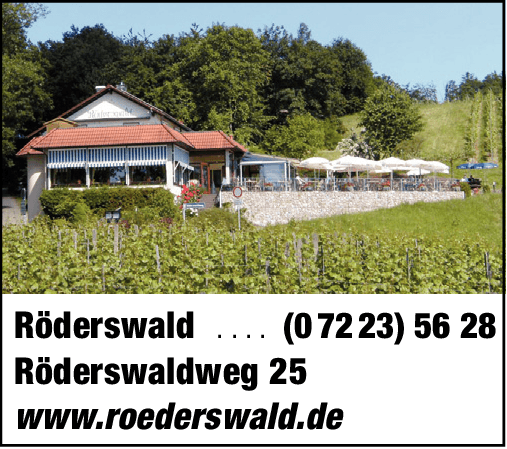 Anzeige Röderswald Restaurant und Café - Terrasse