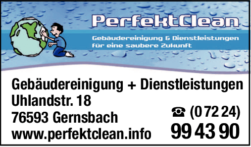 Anzeige PerfektClean Gebäudereinigung