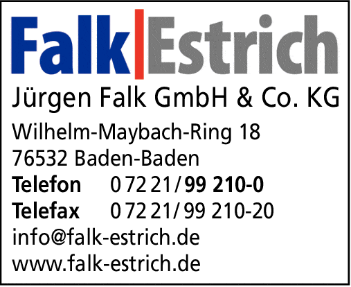 Kundenbild groß 1 Falk Estrich Jürgen Falk GmbH & Co. KG