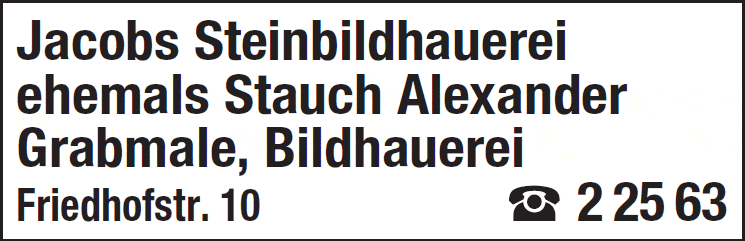 Kundenbild groß 1 Jacobs Steinbildhauerei