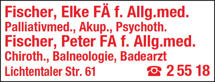 Kundenbild groß 1 Fischer Peter u. Elke Fachärzte für Allgemeinmedizin