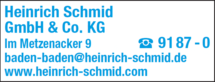 Kundenbild groß 1 Heinrich Schmid GmbH & Co. KG