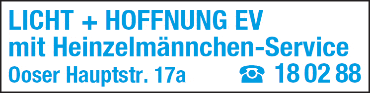 Kundenbild groß 1 Licht u. Hoffnung e.V.
