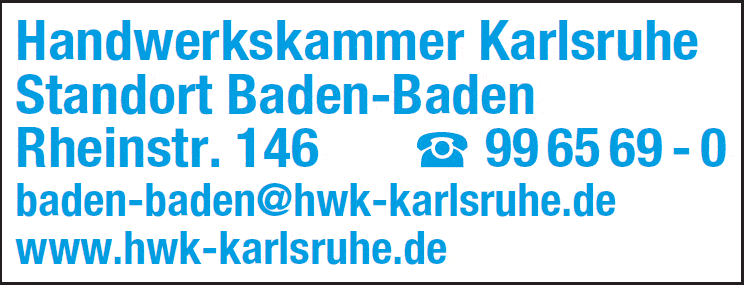 Kundenbild groß 1 Handwerkskammer Karlsruhe Standort Baden-Baden