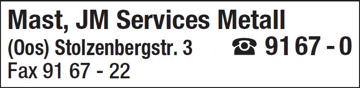 Kundenbild groß 1 Mast, JM Services Metall