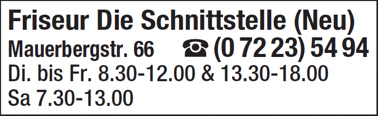 Kundenbild groß 1 Die Schnittstelle, Inh. Tanja Seiter Friseur