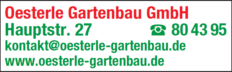 Kundenbild groß 1 Oesterle Gartenbau GmbH
