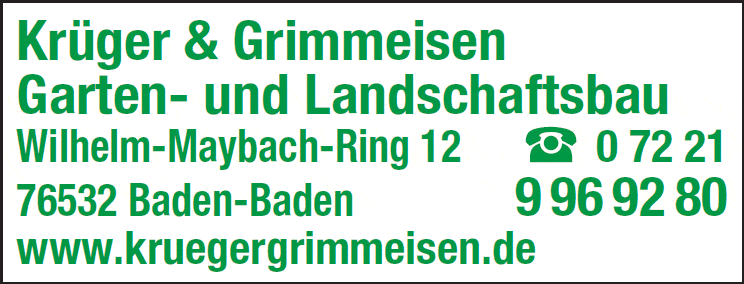 Kundenbild groß 1 Krüger & Grimmeisen Gärten Außenanlagen