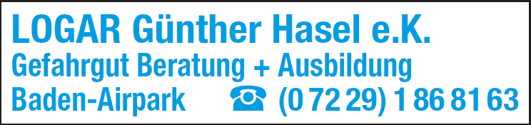 Kundenbild groß 1 Logar Gefahrgutberatung Günther Hasel e.K.
