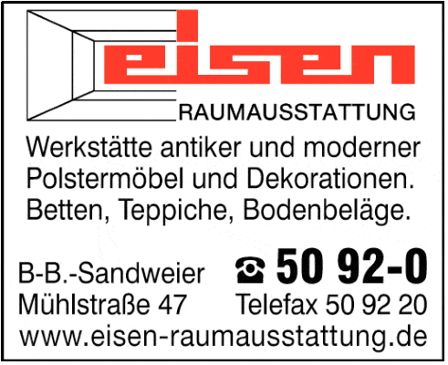 Kundenbild groß 1 Eisen Raumausstattungs GmbH
