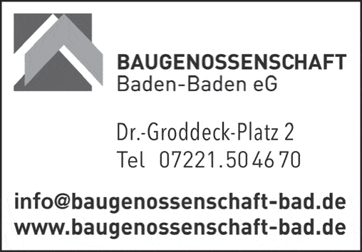 Kundenbild groß 1 Baugenossenschaft Baden-Baden eG