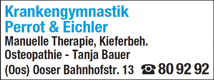 Kundenbild groß 1 Perrot & Eichler Krankengymnastik