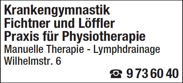 Kundenbild groß 1 Fichtner Michael u. Löffler Thomas Krankengymnastik