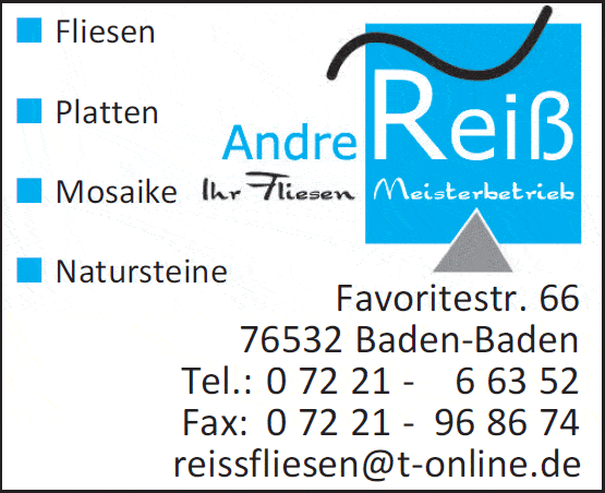 Kundenbild groß 1 Reiß Andre Fliesenlegermeister