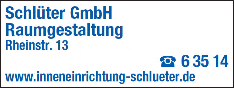 Kundenbild groß 1 Schlüter GmbH Inneneinrichtung