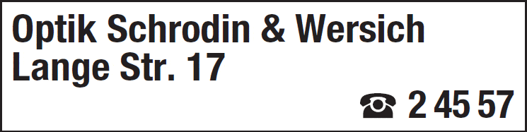 Kundenbild groß 1 Schrodin & Wersich Optik GmbH