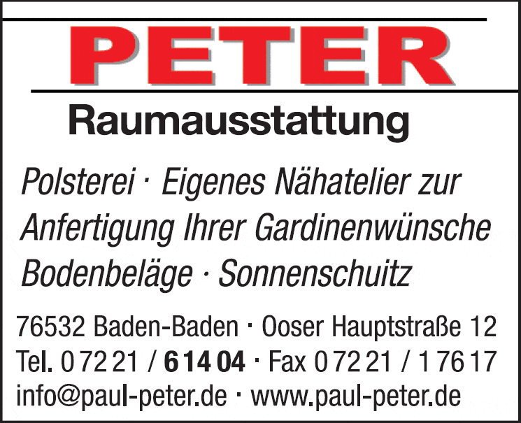 Kundenbild groß 1 Peter Raumausstattung