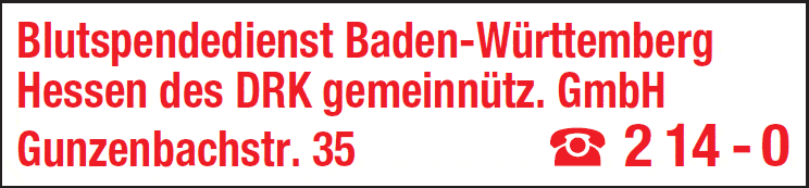 Kundenbild groß 1 DRK Blutspendedienst Baden-Württemberg Hessen gemeinnützige GmbH
