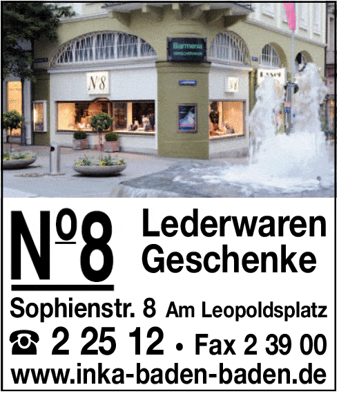 Kundenbild groß 1 No. 8 Lederwaren Geschenke