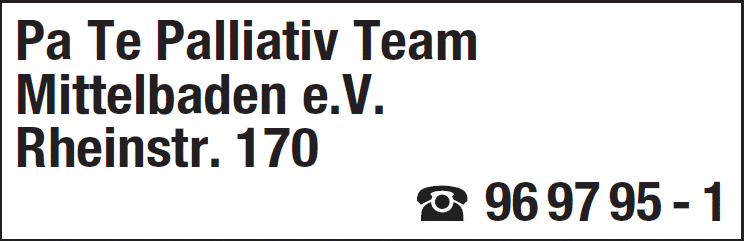 Kundenbild groß 1 Pa Te Palliativ Team Mittelbaden e.V.