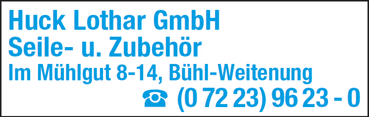 Kundenbild groß 1 Huck Lothar GmbH Seile - Netze - Ketten