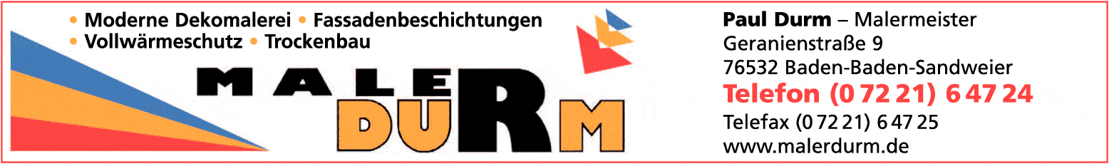 Kundenbild groß 1 Durm Paul Malergeschäft