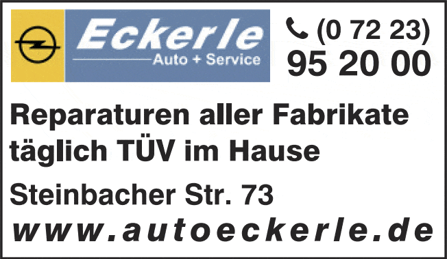 Kundenbild groß 1 Eckerle Autohaus Inh. Ralph Jobst