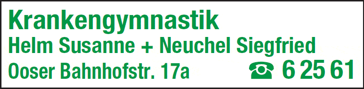 Kundenbild groß 1 Helm Susanne u. Neuchel Siegfried Krankengymnastikpraxis