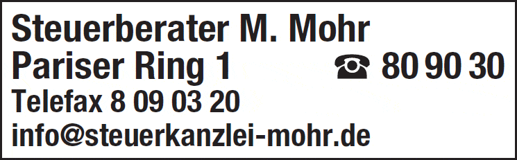 Kundenbild groß 1 Mohr Michael Steuerberater