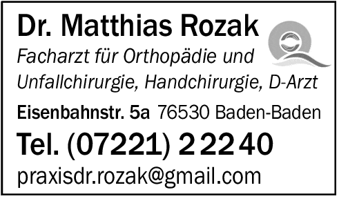 Kundenbild groß 1 Rozak Matthias Dr.
