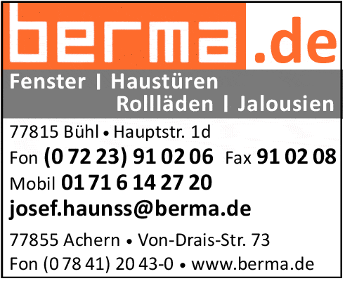 Kundenbild groß 1 Berma Glaserei Fensterbau GmbH