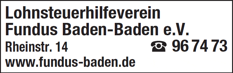 Kundenbild groß 1 Fundus Lohnsteuerhilfeverein Baden-Baden e.V.