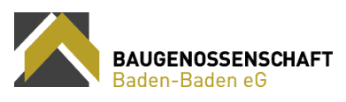 Kundenlogo von Baugenossenschaft Baden-Baden eG