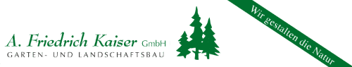 Kundenlogo von Kaiser A. Friedrich GmbH Garten- und Landschaftsbau