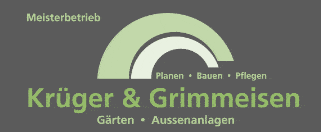 Kundenlogo von Krüger & Grimmeisen Gärten Außenanlagen
