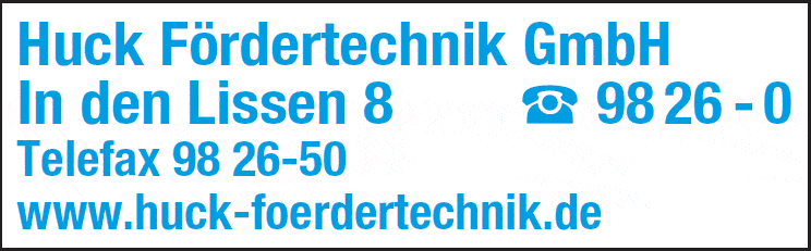 Kundenbild groß 1 Huck Fördertechnik GmbH