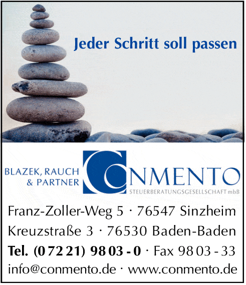 Kundenbild groß 1 CONMENTO Steuerberatungsgesellschaft mbB Blazek, Rauch & Partner