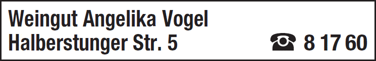 Kundenbild groß 1 Vogel Angelika Weingut
