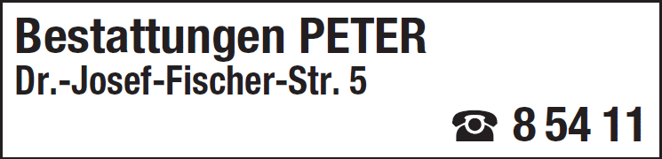 Kundenbild groß 1 Peter Bestattungen