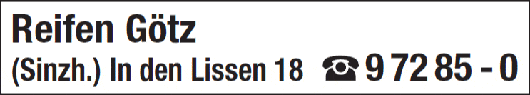 Kundenbild groß 1 Reifen Götz Reifenhandel
