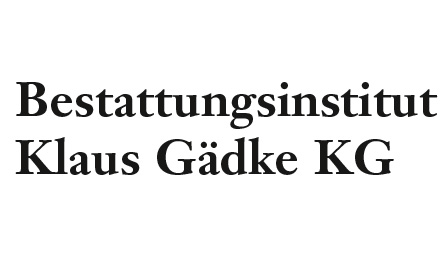 Kundenlogo von Bestattungsinstitut Klaus Gädke