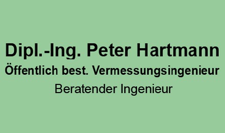 Kundenlogo von Dipl.-Ing. Peter Hartmann Öffentl. best. Vermessungsingenieur