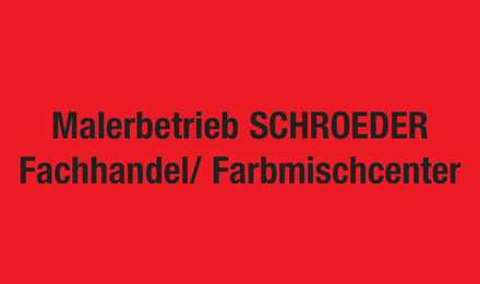 Kundenlogo von Malerbetrieb Schroeder GmbH