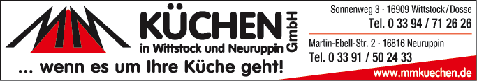 Anzeige Küchenfachgeschäft MM Küchen GmbH