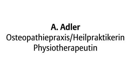 Kundenlogo von Adler Osteopathiepraxis / Heilpraktikerin / Physiotherapeutin