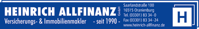 Anzeige Heinrich Allfinanz GmbH